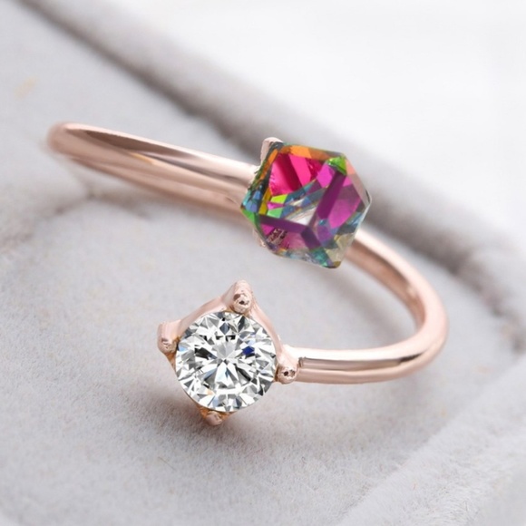 Ring - Ring of Rainbows & Gold Adjustable - Picture 4 of 8